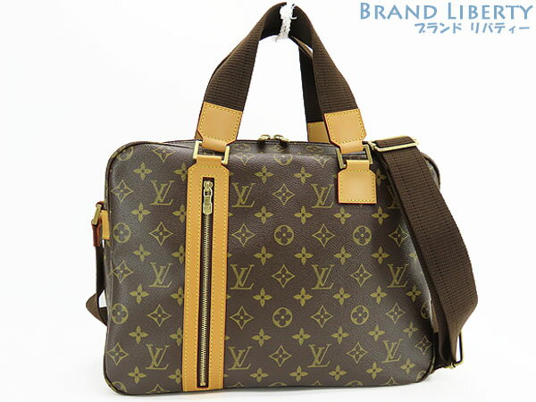 【美品】ルイヴィトン　LOUIS VUITTON　モノグラム　サック ボスフォール　2WAY ビジネスバッグ　ブリーフケース　書類かばん　ハンドバッグ　ショルダーバッグ　ダークブラウン　M40043　【中古】