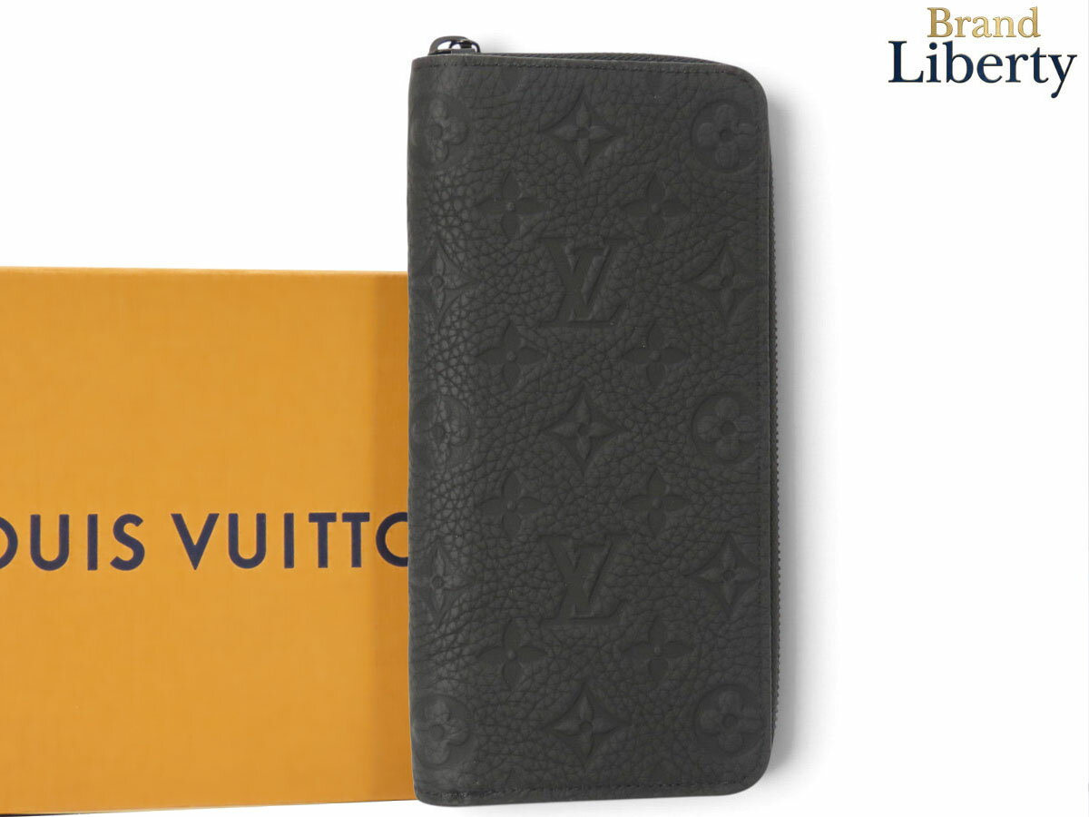 乐天商城 - 【未使用】ルイヴィトン LOUIS VUITTON モノグラム トリヨン ジッピーウォレット ヴェルティカル ラウンドファスナー長財布 ブラック トリヨンレザー M69047　【中古】