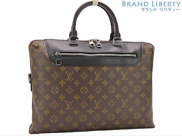 【美品】ルイヴィトン　LOUIS VUITTON　モノグラム マカサー　ポルト ドキュマン ジュール　PDJ NM　ビジネスバッグ　ブリーフケース　ハンドバッグ　書類かばん　M54019　【中古】