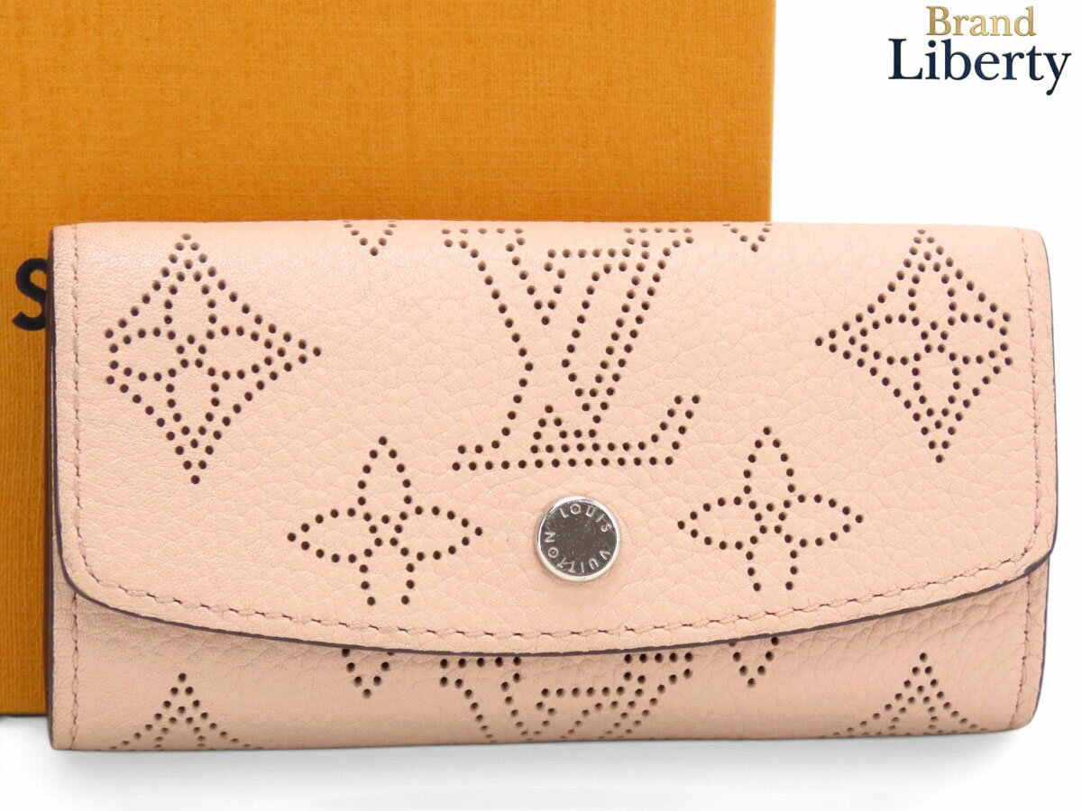 Rakuten - 【新品同様】ルイヴィトン LOUIS VUITTON マヒナ ミュルティクレ4 4連キーケース キーリング キーホルダー マグノリア ピンク M64056　【中古】