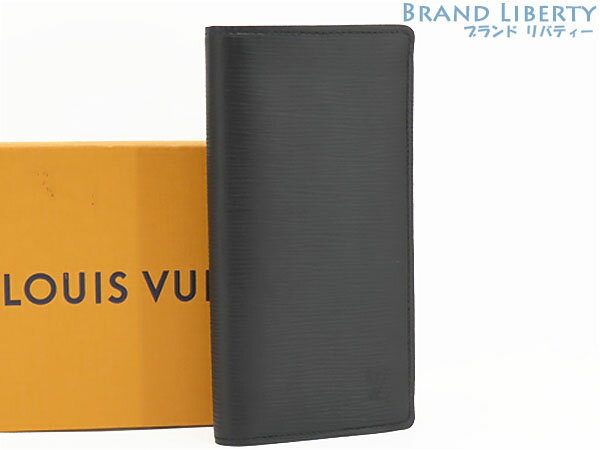 【未使用】ルイヴィトン　LOUIS VUITTON　エピ　ポルトフォイユ ブラザ　二つ折り長財布　ノワール ブラック　レザー　M60622　【中古】