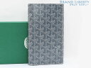 【新古品】ゴヤール　GOYARD　ヘリボーン　二つ折り札入れ長財布　GRIS グレー　APM202  ...