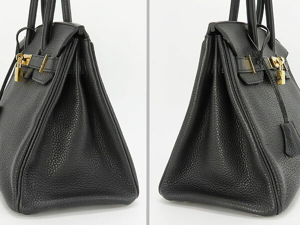 【未使用】エルメス　HERMES　バーキン 30　ハンドバッグ　トートバッグ　ブラック...