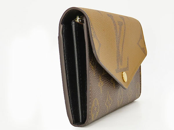 【超美品】ルイヴィトン　LOUIS VUITTON　モノグラム ジャイアント リバース　ポルトフォイユ サラ　二つ折り長財布　ブラウン ダークブラウン　M80726　【中古】