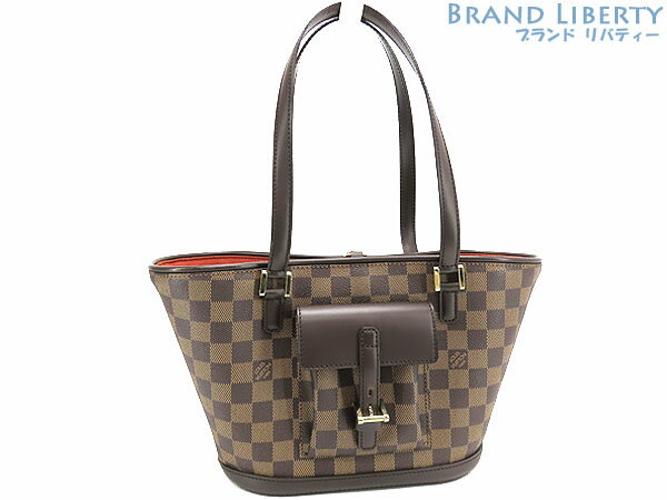 乐天商城 - 【超美品】ルイヴィトン　LOUIS VUITTON　ダミエ　マノスク PM　バケツ型 ショルダー トートバッグ　ハンドバッグ　ダークブラウン　N51121　【中古】