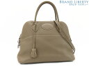 【美品】エルメス HERMES ボリード 31 2WAY ハンドバッグ ショルダーバッグ エトゥープ ベージュ シルバー金具 トリヨンクレマンス 【中古】