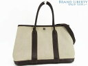 【美品】エルメス HERMES ガーデンパーティTPM 2WAY トートバッグ ハンドバッグ ショルダーバッグ マロン ナチュラル ダークブラウン トワルアッシ...