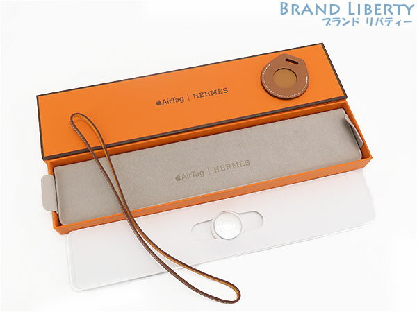 【新品】エルメス　HERMES　アップル Apple エアタグ AirTag　バッグアクセサリー　バッグチャーム　ゴールド ブラウン ジョーヌドール　ヴォースイフト　MMPC3ZP/A
