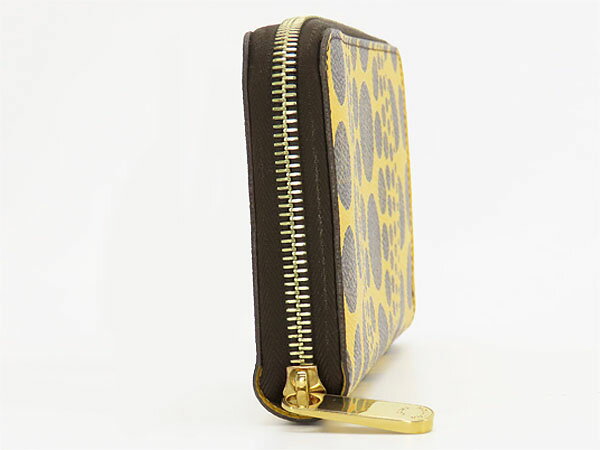 【限定新品同様】　ルイヴィトン　LOUIS VUITTON　ヤヨイ クサマ　モノグラム パンプキン ドット　ジッピーウォレット　ラウンドファスナー長財布　草間彌生　ジョーヌ イエロー　M60449　【中古】