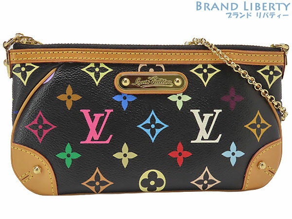 【激レア美品】ルイヴィトン　LOUIS VUITTON　モノグラムマルチカラー　ポシェット ミラMM　ミニ ポシェット アクセサリーポーチ　ハンドポーチ　フォンポーチ　ノワール ブラック　M60097　【中古】