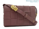 【新品同様】ボッテガ ヴェネタ BOTTEGA VENETA イントレチャート カセット クロスボディバッグ 斜め掛けショルダーバッグ メッセンジャーバッグ バ...