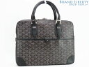 【超美品】ゴヤール GOYARD アンバサード PM ブリーフケース ビジネスバッグ 書類かばん ブラック PVC レザー AMA AMBASS PM 01 【...