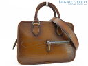 【外美品】ベルルッティ Berluti カリグラフィ UN JOUR GULLIVER アンジュール ガリバー 2WAY ハンドバッグ ショルダーバッグ ポーチ...
