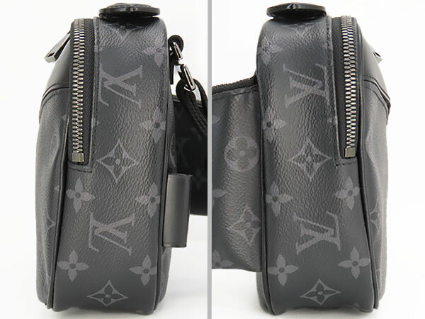 【超美品】ルイヴィトン　LOUIS VUITTON　モノグラム エクリプス　バムバッグ　ボ...