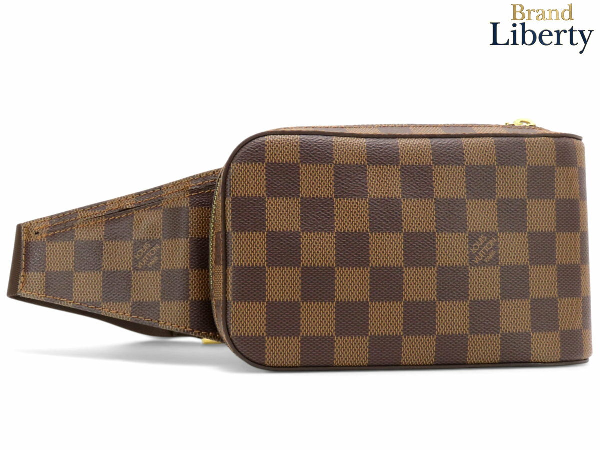 乐天商城 - 【未使用】ルイヴィトン LOUIS VUITTON ダミエ ジェロニモス ボディバッグ ウエストバッグ ウエストポーチ バムバッグ スリングバッグ 新型 ダークブラウン PVC N51994　【中古】