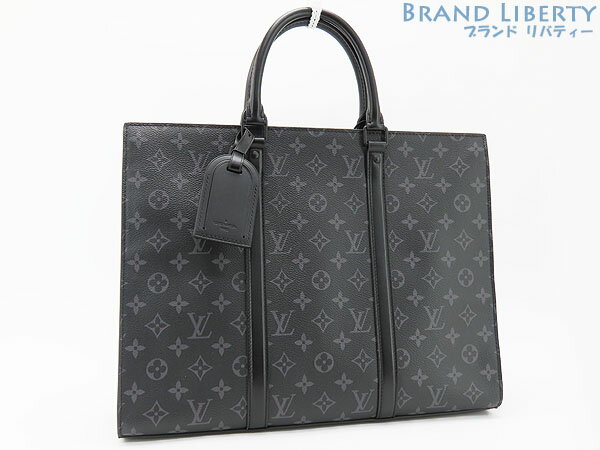 【ほぼ新品】ルイヴィトン　LOUIS VUITTON　モノグラム エクリプス　サックプラ ホリゾンタル ジップ ブリーフケース エクスプローラー　ビジネスバッグ　ブラック　M45265　【中古】 1