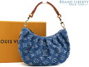 【新品】ルイヴィトン LOUIS VUITTON モノグラムデニム ポシェット・バレー ワンショルダーバッグ ミニバッグ ホーボーバッグ ハンドバッグ アクセサリーポーチ デニムブルー レザー M13571(4)