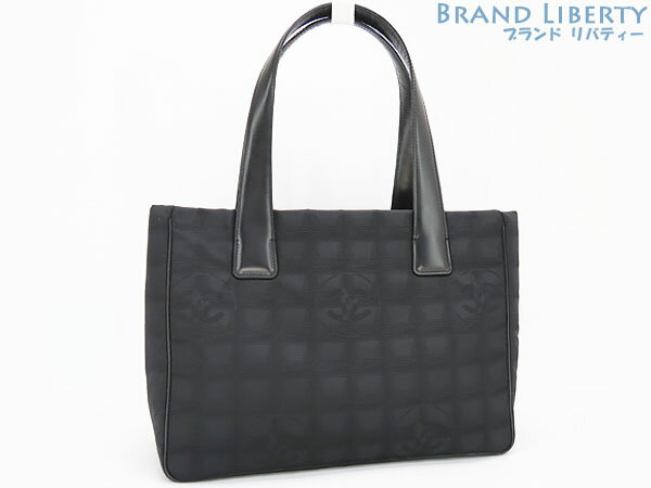 【新品同様】シャネル　CHANEL　ニュートラベルライン　トートPM　トートバッグ　ショルダーバッグ　ブラック　ナイロン レザー　A20457　【中古】