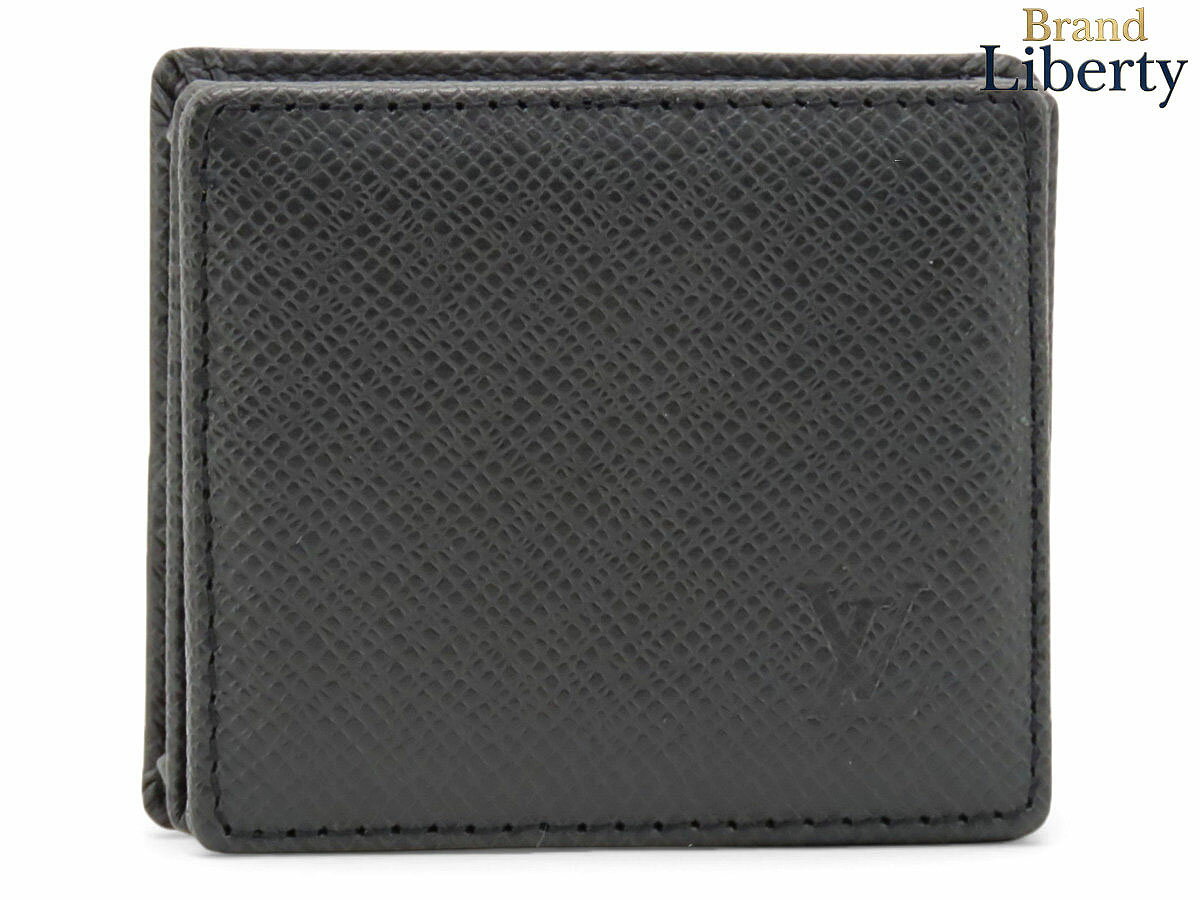 乐天商城 - 【新古品】ルイヴィトン LOUIS VUITTON タイガ ポルトモネ ボワット コインケース 小銭入れ 財布 アルドワーズ ブラック レザー M30382　【中古】