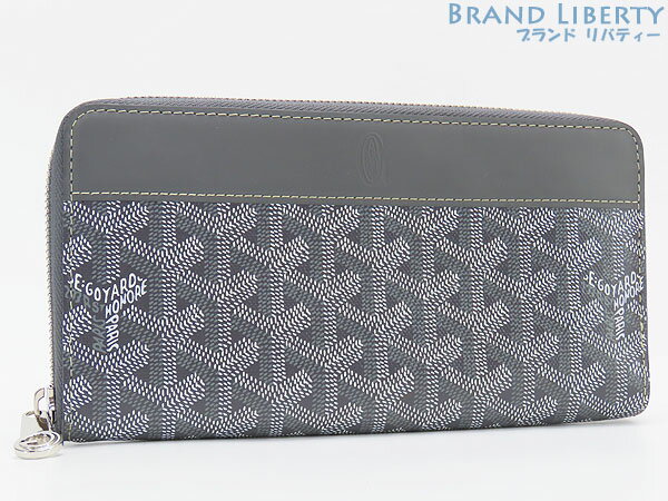 ゴヤール　GOYARD　ヘリボーン　マティニョン ジップGM　ラウンドファスナー長財布　GRIS グレー　MATIG2GMLTY51CL51P　