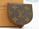 【新古品】ルイヴィトン　LOUIS VUITTON　モノグラム　ポルト モネ キュヴェット　馬蹄型　コインケース　小銭入れ　財布　ダークブラウン　M61960　【中古】