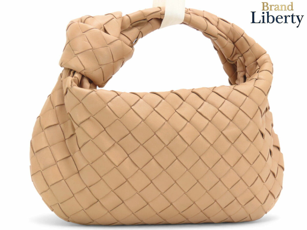 乐天商城 - 【超美品】ボッテガ ヴェネタ BOTTEGA VENETA イントレチャート ミニ ジョディ ナッパ ワンショルダーバッグ ホーボーバッグ ハンドバッグ ベージュ ラムレザー 651876　【中古】