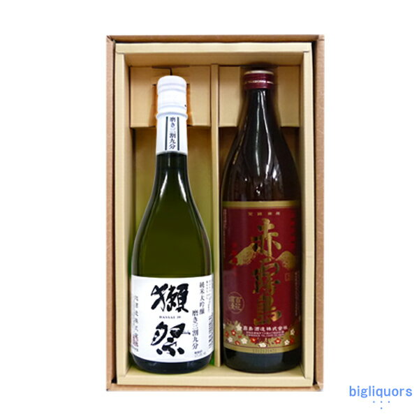 獺祭 39 三割九分と赤霧島のセット（720ml・900ml）ギフト箱K（だっさい）【□】【冷1】