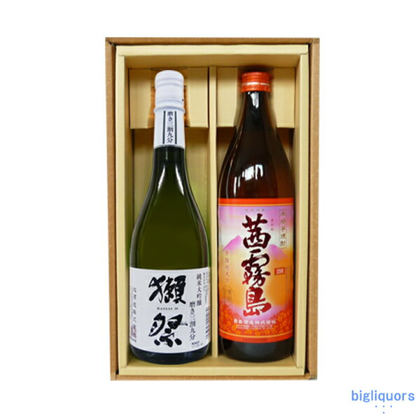 獺祭 39 三割九分と茜霧島（720ml・900ml）〔ギフト箱K付〕（だっさい）【□】【冷1】