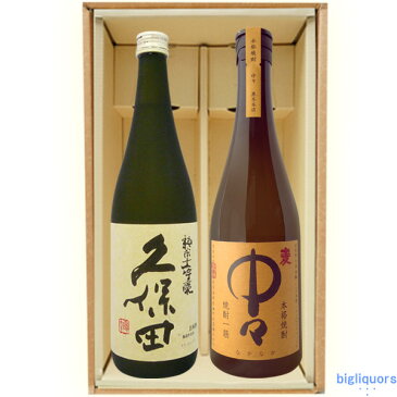 久保田『香る、』純米大吟醸　＋　中々　25度ギフト箱K付（720ml）2本セット【□】【冷1】