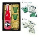 【送料無料】津軽びいどろ酒器セット『田酒 純米吟醸 彗星』720ml〔ギフト箱KB付〕【□】クール代込【冷3】