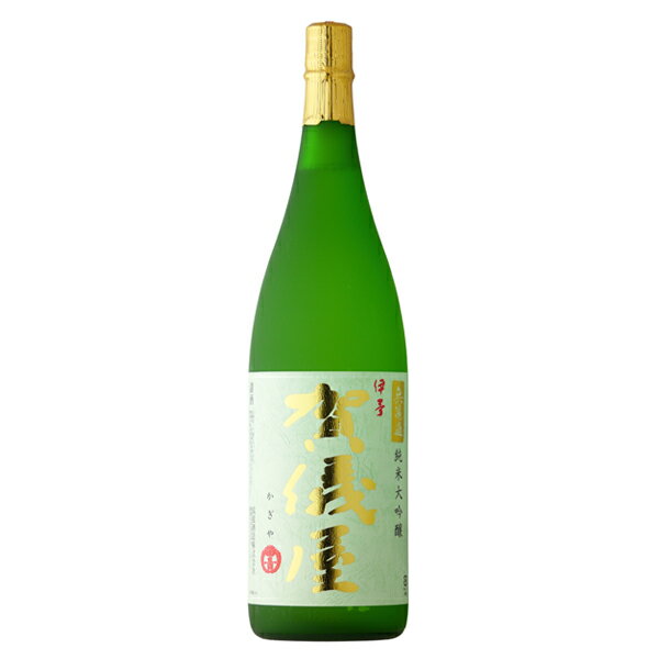 伊予賀儀屋 緑ラベル 純米大吟醸無濾過 1800ml 【日本酒/愛媛県/成龍酒造】【冷蔵推奨】