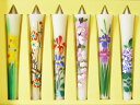 【ローソク】絵ローソク 四季の花(手書き)