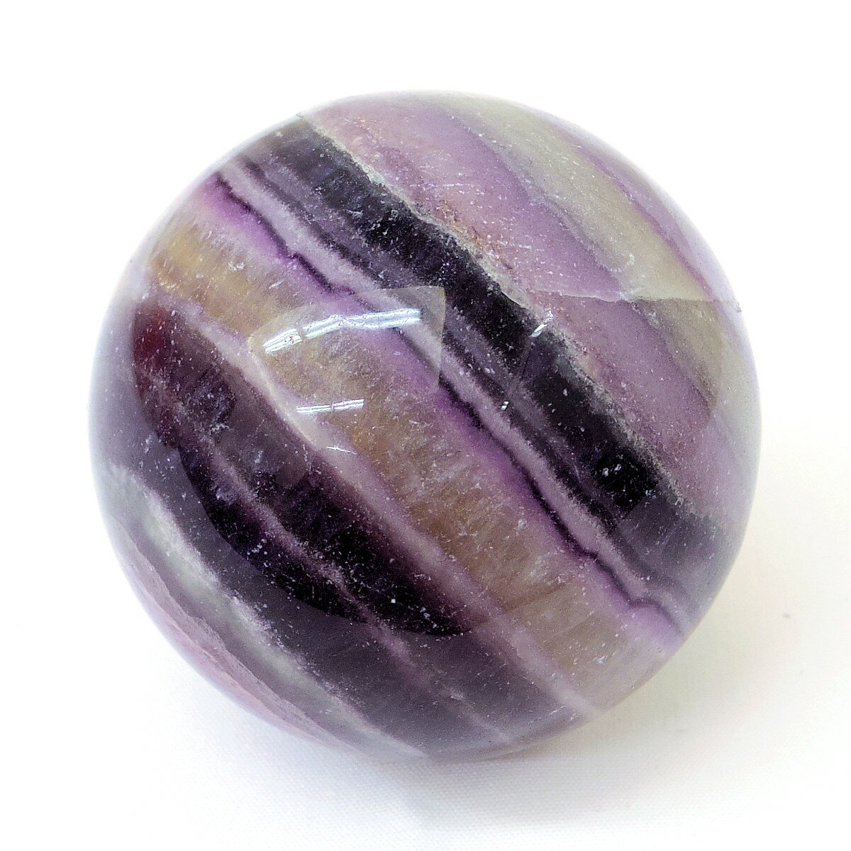  パワーストーン フローライト（蛍石） 丸玉 49mm玉 200g  スフィ...