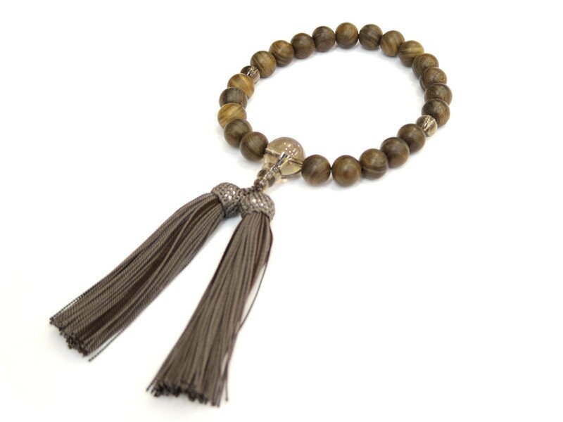 緑檀素挽茶水晶入り天龍房