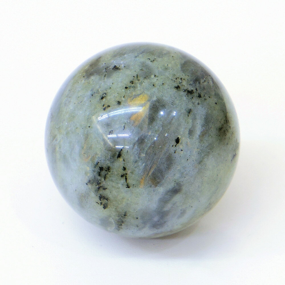 Labradrite - 【パワーストーン】ラブラドライト(曹灰長石)　丸玉　37mm玉　70g【スフィア】【天然石】