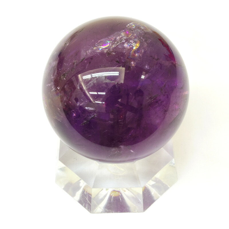 【パワーストーン】アメジスト（紫水晶）　丸玉　47mm玉　145g　ウルグアイ産　【天然石】【アメシスト】【スフィア】