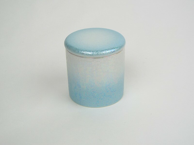 骨壺2寸シリコン付き ラスターブルー 骨壷