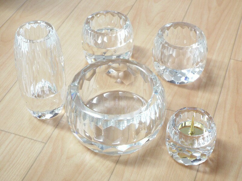 クリスタル仏具　クリヤー　3寸【smtb-KD】【2sp_120314_b】