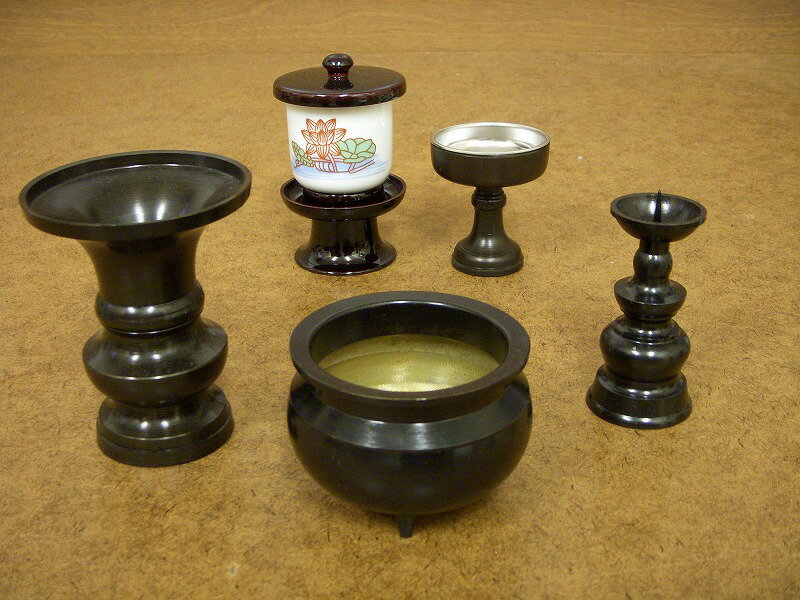 黒光色5点セット3寸