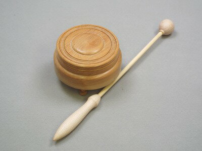 木柾(杢柾)ケヤキ4寸バチ付き【もくしょう】