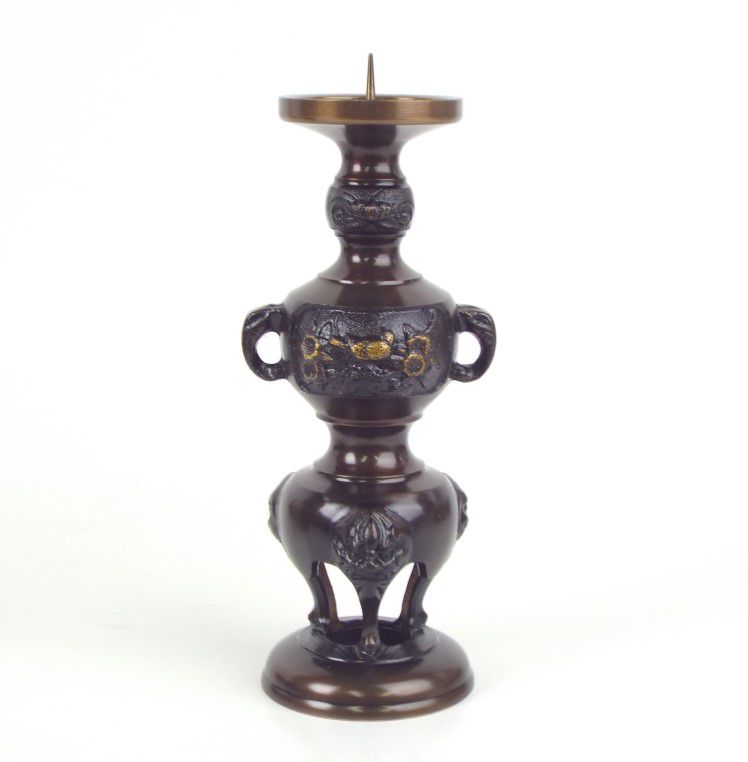 花鳥 火立 3.5寸用　真鍮　高岡産の国産品