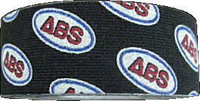 【メール便可】　【ABS】 フィッティングテープ（ブランドテープ） F-ABSブラック 25mm【単品】