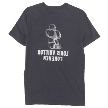 【巣ごもり応援セール！】☆B楽市ネット店☆本物 LOUIS VUITTON ルイ ヴィトン コットン ヴィヴィエンヌ Tシャツ カットソー 18AW 紺 XS 【アパレル】【中古】