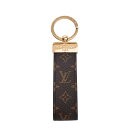 【中古】LOUIS VUITTON ルイヴィトン モノグラム ドラゴンヌ キーホルダー キーリング M65221 ブラウン レディース by