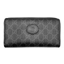【売り尽くし】 グッチ 長財布 メンズ GGスプリーム ジップアラウンド ロングウォレット インターロッキングG ラウンドファスナー GUCCI 673003 ...