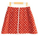 ルイヴィトン スカート レディース モノグラム バックジップミニスカート ボトムス 古着 アパレル 服 LOUIS VUITTON 40 RW222W O94 ...
