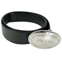 プラダ ベルト ユニセックス ロゴ ファッションアイテム 小物 40/100 メンズ レディース 男女兼用 PRADA 2CM046 レザー ブラック 黒 シル...