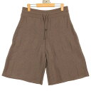 エルメス パンツ レディース ニットハーフパンツ アパレル 服 ボトムス HERMES 38 ブラウン 茶 ウール 春 秋 美品【中古品】