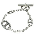 【Jewelryフェア】 エルメス ブレスレット ユニセックス シェーヌダンクル ファランドールST アクセサリー ジュエリー メンズ レディース HERMES シルバー925 約24.9g【中古品】