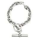 【Jewelryフェア】 エルメス ブレスレット メンズ シェーヌダンクルMM ジュエリー アクセサリー 16コマ HERMES シルバー925 約57.1g【中古品】